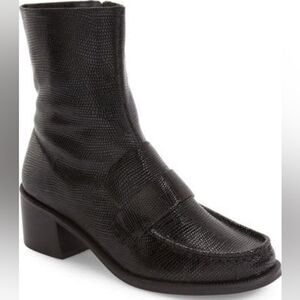 Topshop | Leather Loafer-Inspired Booties